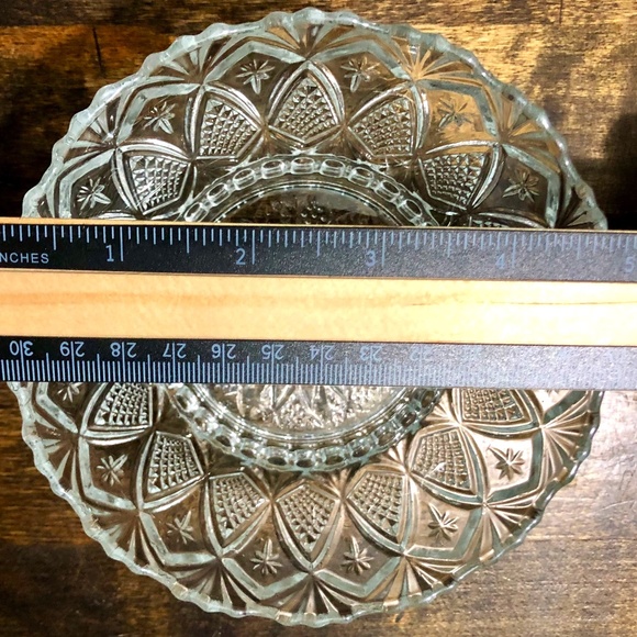 Vintage Kig Indonesia Clear Glass 5" Serving or Trinket Bowl Dish, Pineapple - Picture 4 of 5